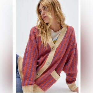 Daydreamer Purple and Orange Cardigan